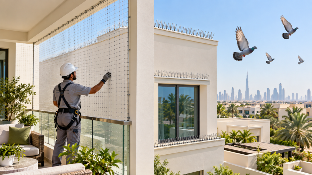 أفضل طرق طرد الحمام من الشرفات والأسطح